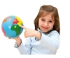 Image sur Globe des continents Montessori